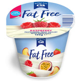 A Golden Acre - Fat Free Raspberry Yogurt with raspberries and raspberries.